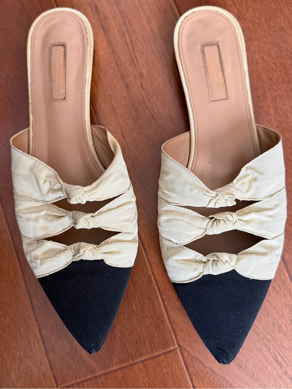Aquazzura Mondaine Mules Flat Size 38.5